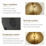 lampe table or transparent motif géométrique moderne rechargeable tactile beige