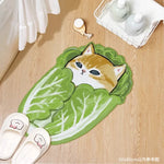 tapis sol antidérapant absorbant dessin animé chats polyestère doux confortableintérieurextérieur