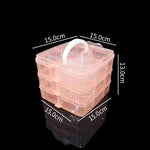 boîtes rangement transparentes étages clips poignées modernes organisation maison