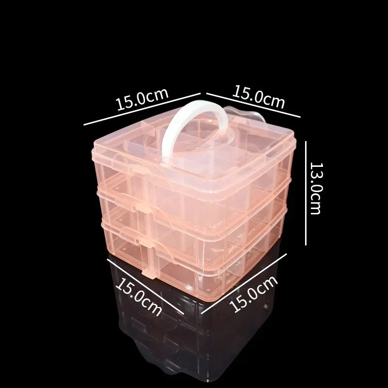 boîtes rangement transparentes étages clips poignées modernes organisation maison