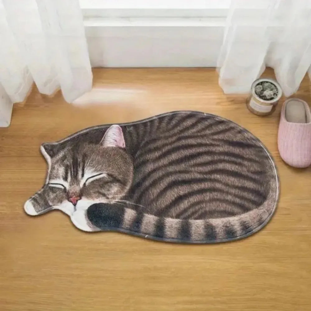 tapis gris noir orange rayures horizontales réaliste salon chambre anti salissure lavable machine