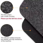 tapis protection cuisine noir résistant chaleur adhésif 44x30cm moderne antidérapant