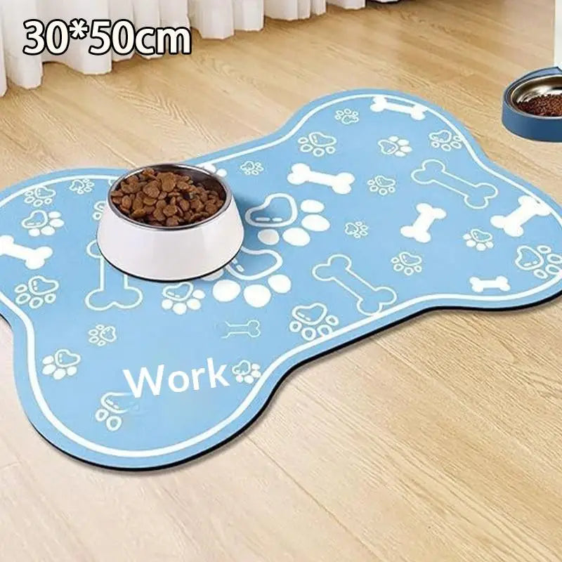 tapis sol chien chat imperméable antidérapant séchage rapide motif pattes