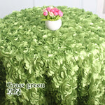 nappe table élégante roses relief violet blanc moderne texturée 120cm rond