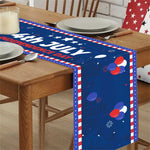 nappe rectangulaire rouge blanche bleue étoiles gnomes God Bless America 4th July Independence Day