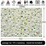 fond photo blanc fleurs 2d opaque décoration événement anniversaire mariage noëlnaissance