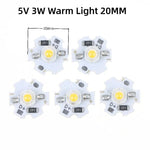 ampoules led 1w 3w 5v 12v blanc chaud circulaires modernes 16mm 20mm