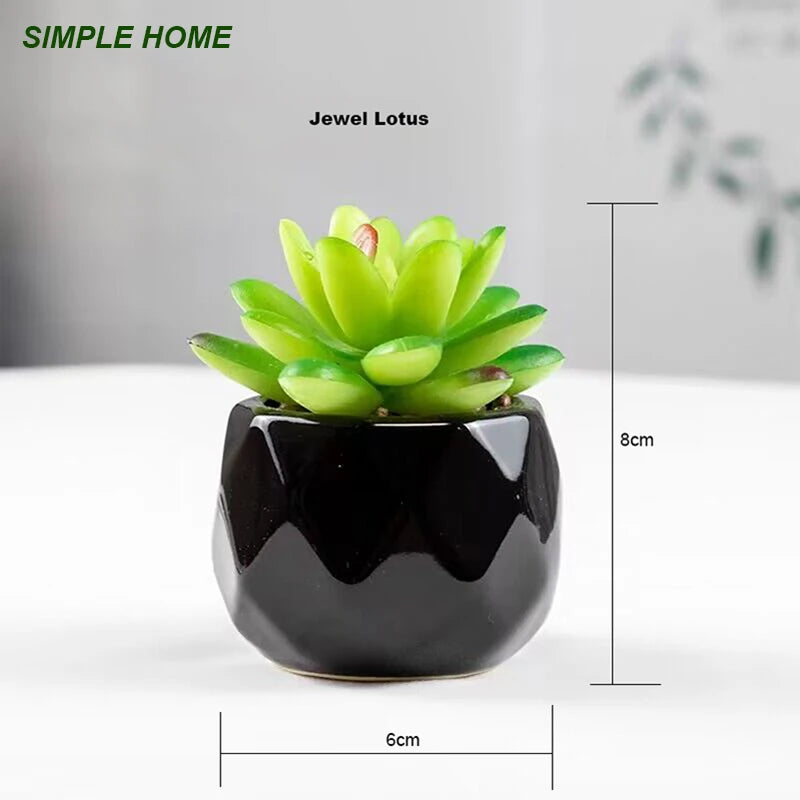 plantes artificielles bonsaï vertes modernes pot poterie décoration intérieure extérieure jardin