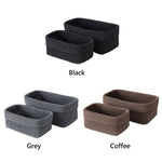 paniers rangement maille noir gris modernes réutilisables grande capacité rangement stockage diverse utilisation respectueux