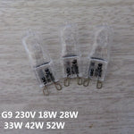 ampoules halogènes g9 transparentes classiques 25w 28w 40w 60w longue durée haute température