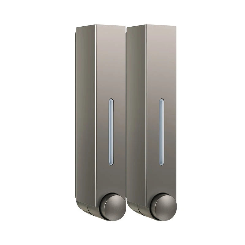 distributeur savon main noir moderne adhésif bouchons remplissage liquide salle bain chambre cuisine