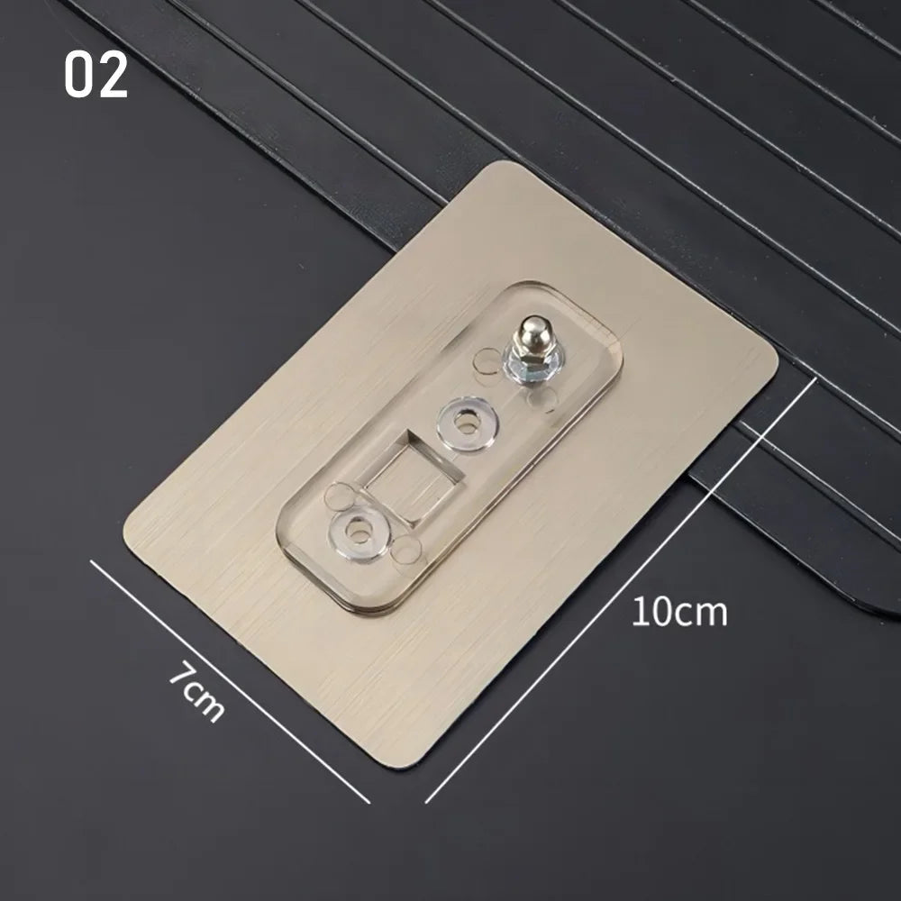 porte bouteille mural adhésif transparent moderne minimaliste utilisation multiple rectangulaire lisse opacité
