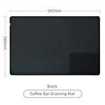 tapis rangement outils gris noir anti dérapant silicone brosse tamper distributeur portafiltre art latte
