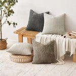taies d'oreiller polyester bleu marine beige gris contemporaines coussins paquet