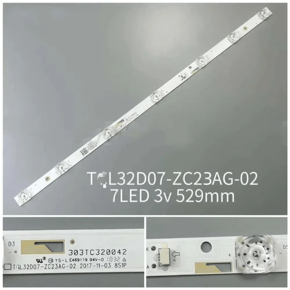 bande led lumières blanc moderne connecteur bouton 529mm tension 3v