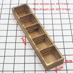 boîtes compartiments bois naturel minimaliste compartiments divisés grain bois rangement rustique tri articles divers