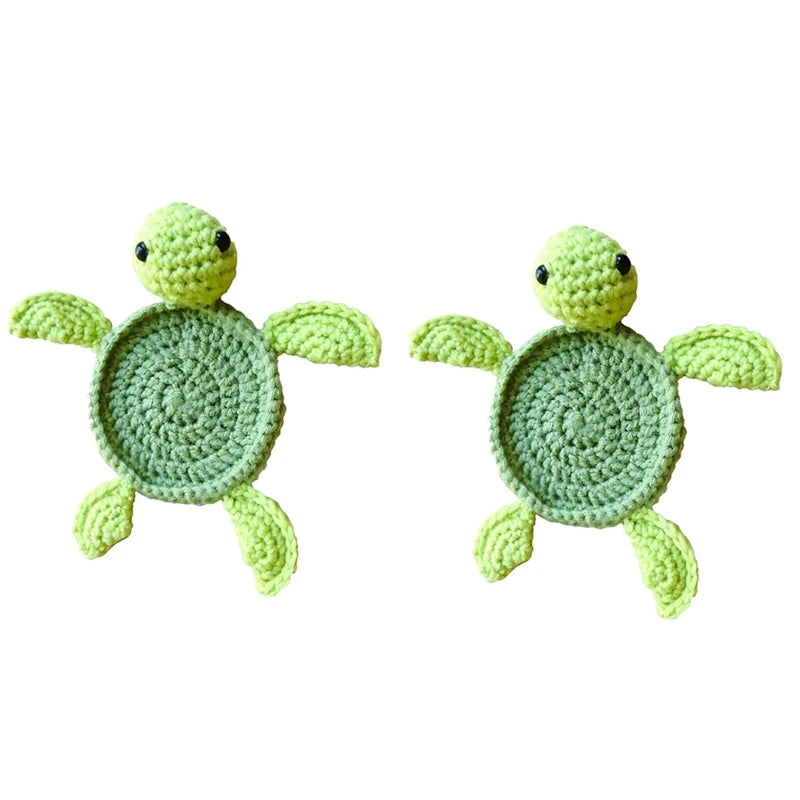 dessous verre tortue vert clair texturé créatif artisanal table deco central