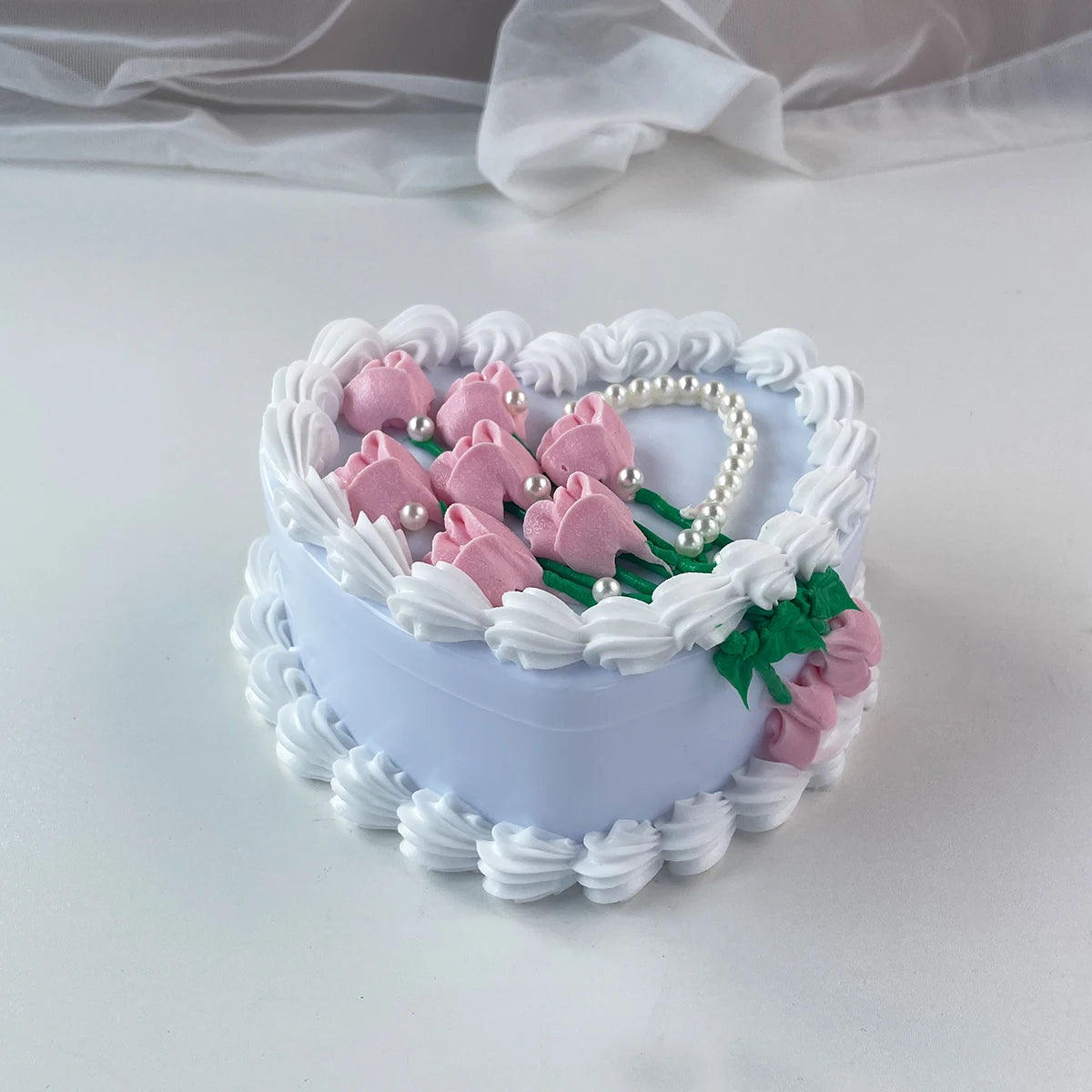 boîte bijoux forme cœur rose romantique anniversaire valentin noël mariage