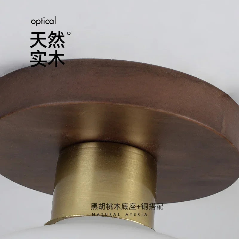 lampe moderne marron doré blanc mat contemporaine éclairage quotidien économique 220V E27
