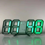 horloge digitale led moderne horaire date minimaliste cubique chiffres imposants