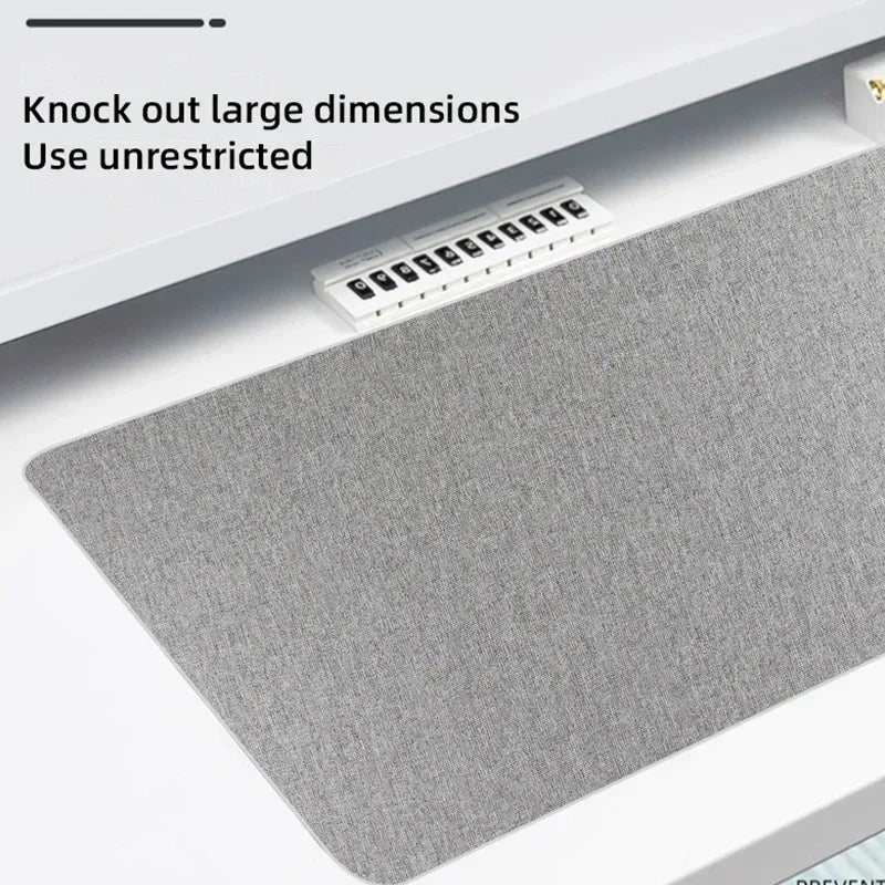 tapis souris tissé fin gris bleu clair moderne adhésif jeu 600x300mm 700x300mm 800x400mm