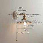 lampe murale classique blanc doré céramique métal ampoule led 220v vintage contemporaine