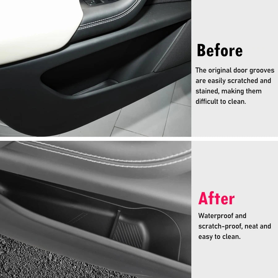 organisateurs porte voiture tesla model texturés adhésifs modernes minimalistes noirs gris clair