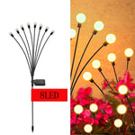 guirlande lumineuse solaire led multicolore moderne blanc boules sphériques facile installationextérieur