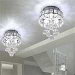 lustre moderne cristal transparent argenté plus 20 ampoules led monté surface