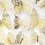 papillons décoratifs adhésifs rose violet doré bleu ajouré artisanal élégant décoration maison mariage salon