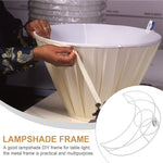cadre parapluie blanc moderne eyelets diy lampshade bracket table light frame