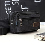 sac banane homme marron clair bleu marine vert kaki noir toile durable vintage pratique