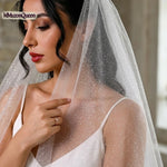 voile mariée pailleté transparent classique deux couches blanc femme