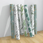 papier peint autocollant fleuri classique résistant humidité chambre salon naturel PVC opaque