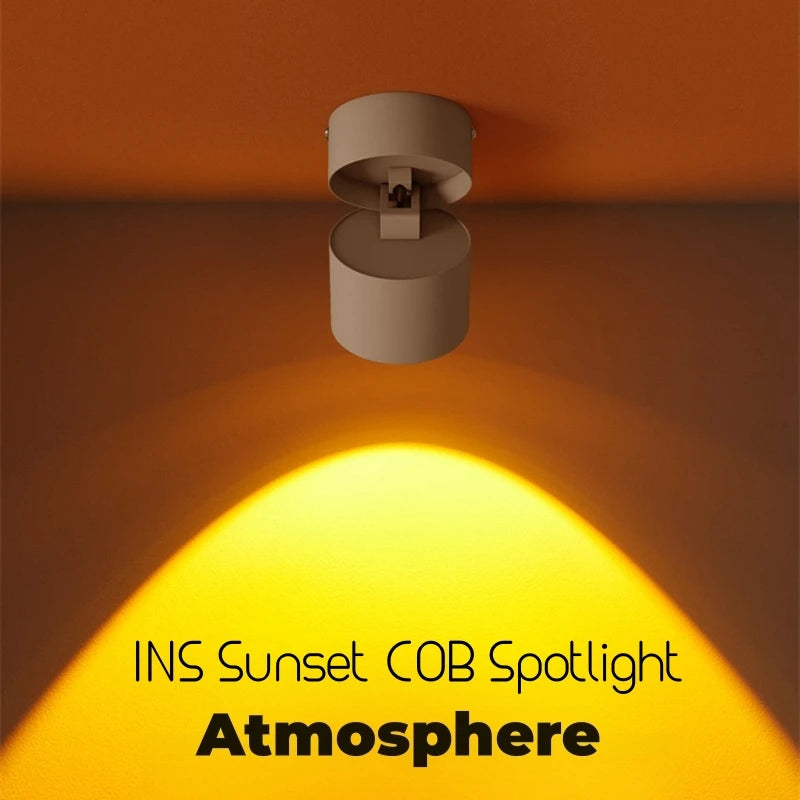 Spot lumineux led moderne surface mounted blanc noir flux lumineux 60 249 vcertifié fcc
