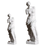 statue grecque mythologie vénus blanche drapée décoration intérieure moderne table salon résine opaque classique