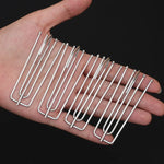 crochets rideau métal argenté moderne clips plissés 7cm résistants 100pcsiauxiliary