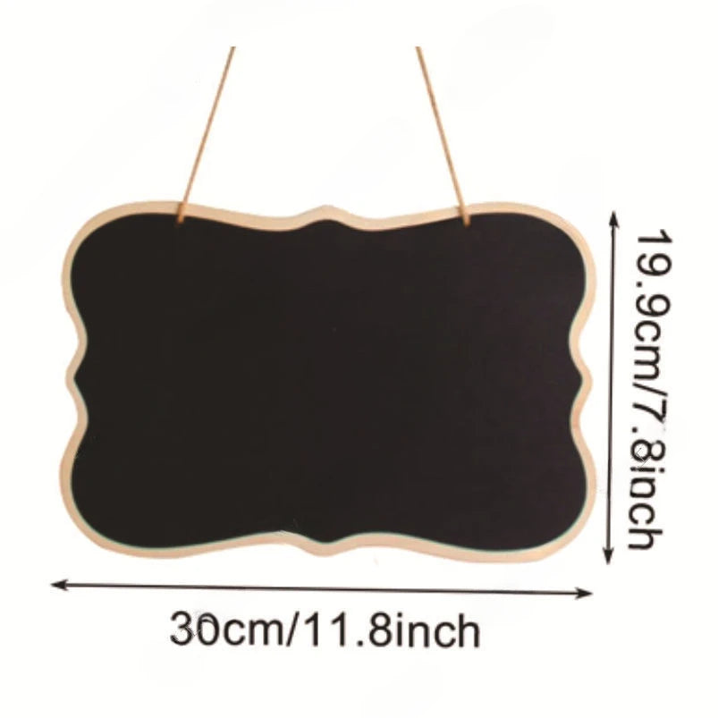 tableau noir vintage rustique bois forme rectangulaire ovale cœur décoration anniversaire mariage festive bricolage
