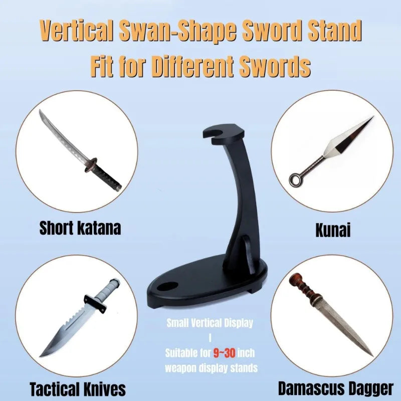 support épée katana bois décoratif armoire organisation maison trưng bày kiếm katana trưng bày