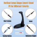 support épée katana bois décoratif armoire organisation maison trưng bày kiếm katana trưng bày