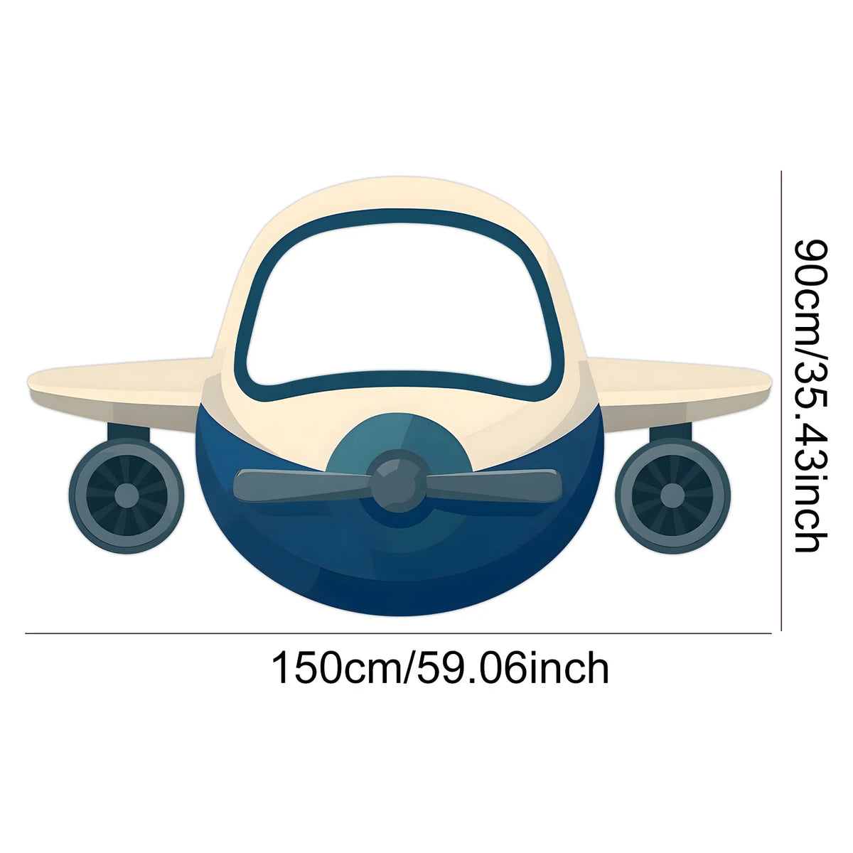 cadre photo avion enfant anniversaire décoration fête cartoon bleu gris