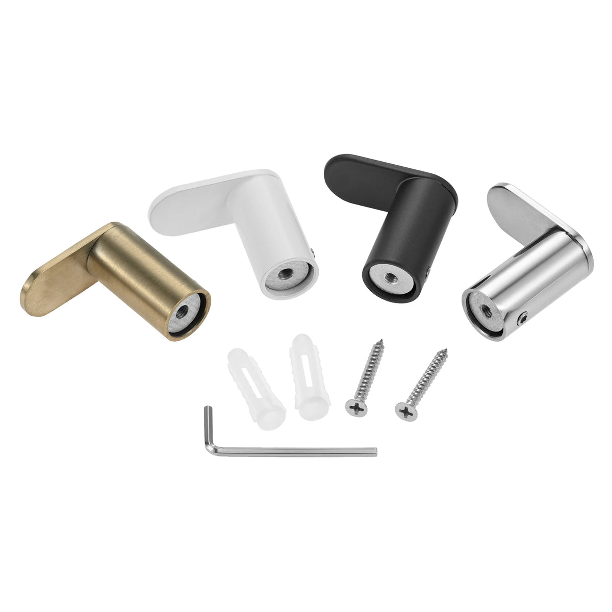boutons meubles or argent blanc noir vis moderne murale