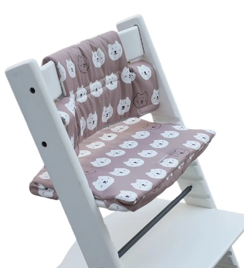 coussin imperméable coton polyester chaise enfant blanc noir moderne plateau repose pieds