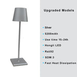 lampe table led rechargeable gris doré rose bleu noir touch control moderne minimaliste