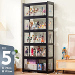 étagère noire moderne grande taille acrylique anti poussière transparente minimalistesintérieur