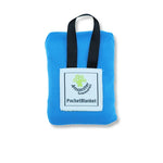 couverture poche rouge bleu pratique compacte imperméable pliante légère plage camping
