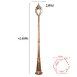 poteau lumière vintage noir bronze floralextérieur éclairage public ip65 led ac 110240v