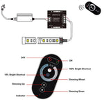 contrôleur led dimmer télécommande noire moderne 18a pwm réglable alimentation vis fixée