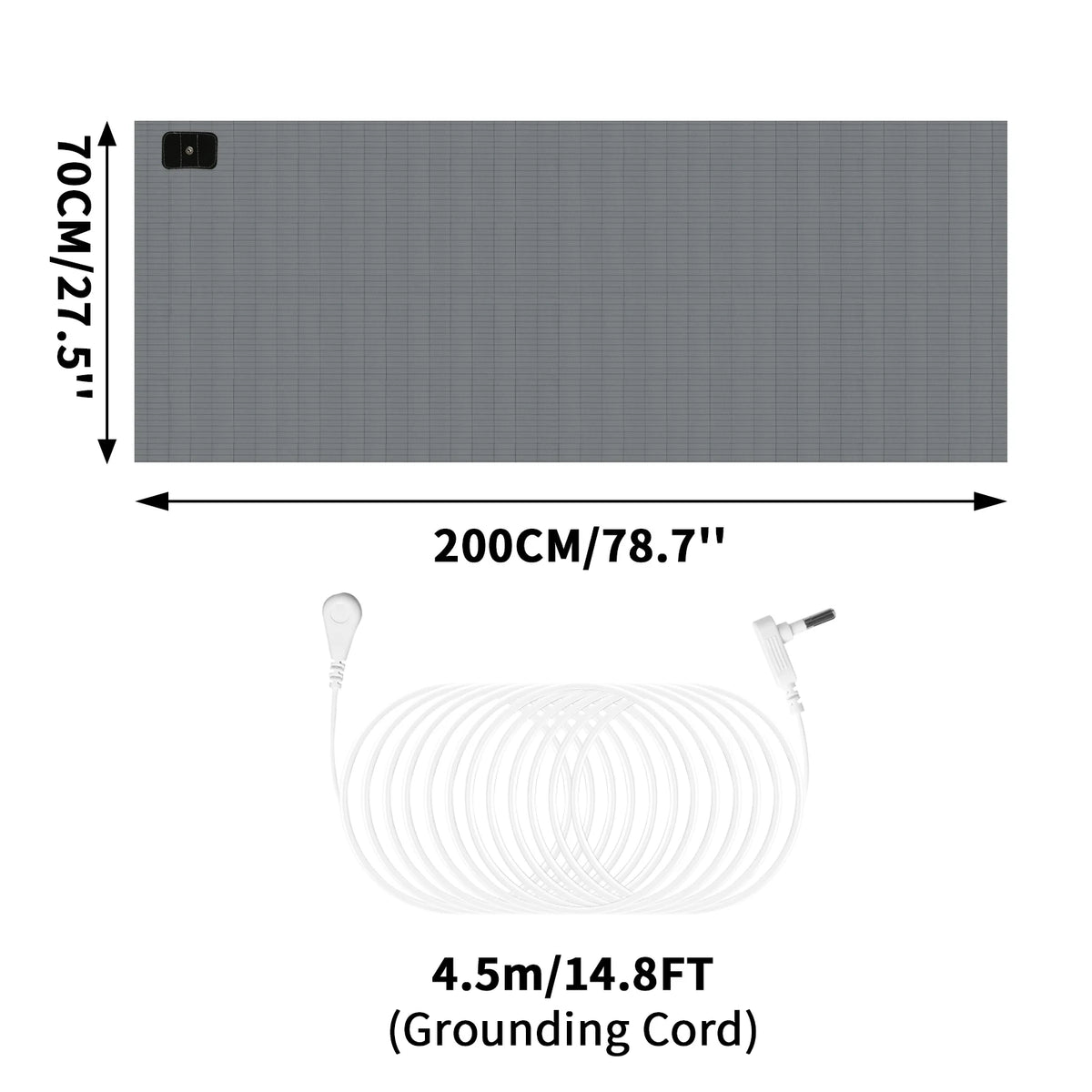 tapis sol antistatique conducteur adhésif câble prise moderne blanc grille taille