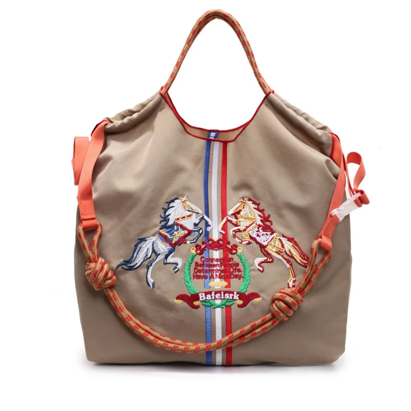 sac main femme toile animaux motifs modernes gris rouge bleu poche téléphone portable polyvalent